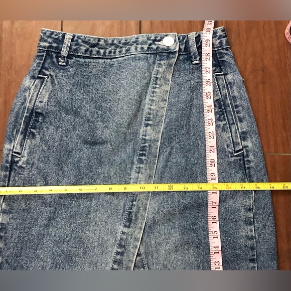 One Teaspoon Blue Denim Society Skirt - Picture 9 of 10